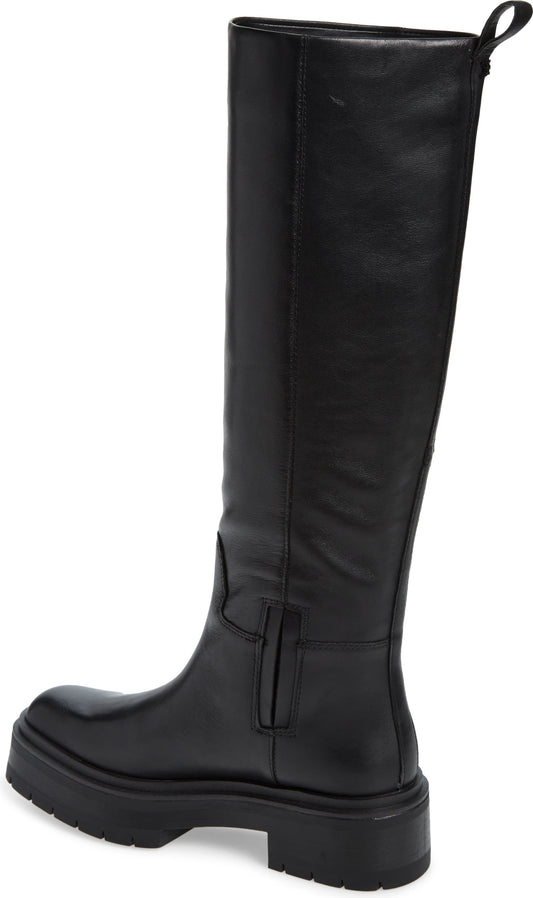 SAM EDELMAN Larina Waterproof Knee High Platform Boot, Alternate, color, BLACK