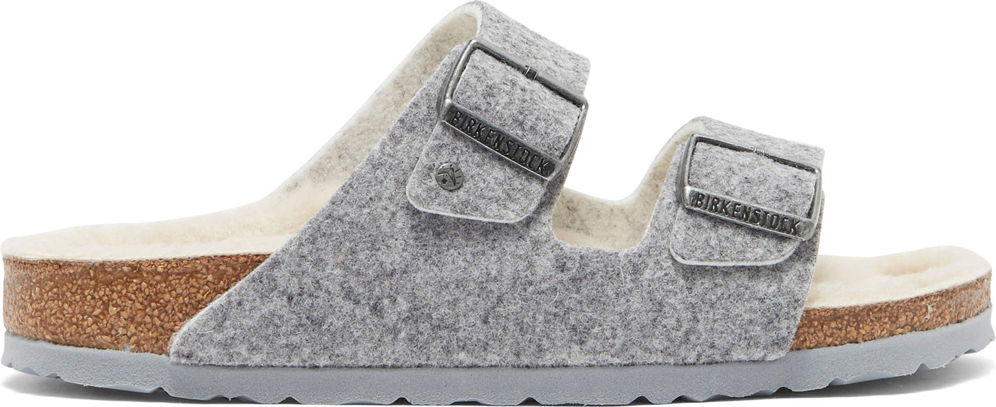 BIRKENSTOCK Arizona Wool Sandal, Main, color, GRAY