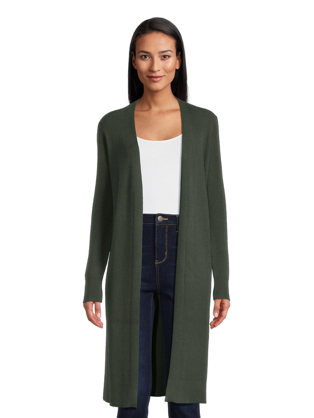 Time and Tru Women's Ribbed Duster, Sizes XS-3XL - image 1 of 5
