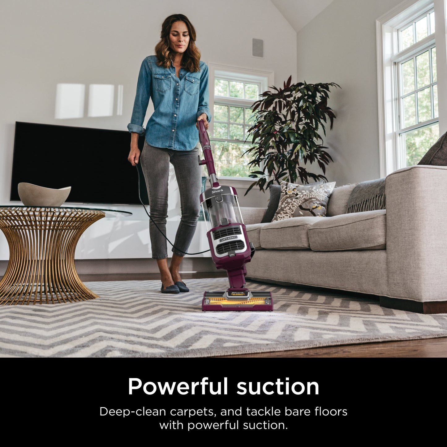 image 2 of Shark Navigator® Lift-Away® Upright Vacuum with Self-Cleaning Brushroll, Multisurface, CU530