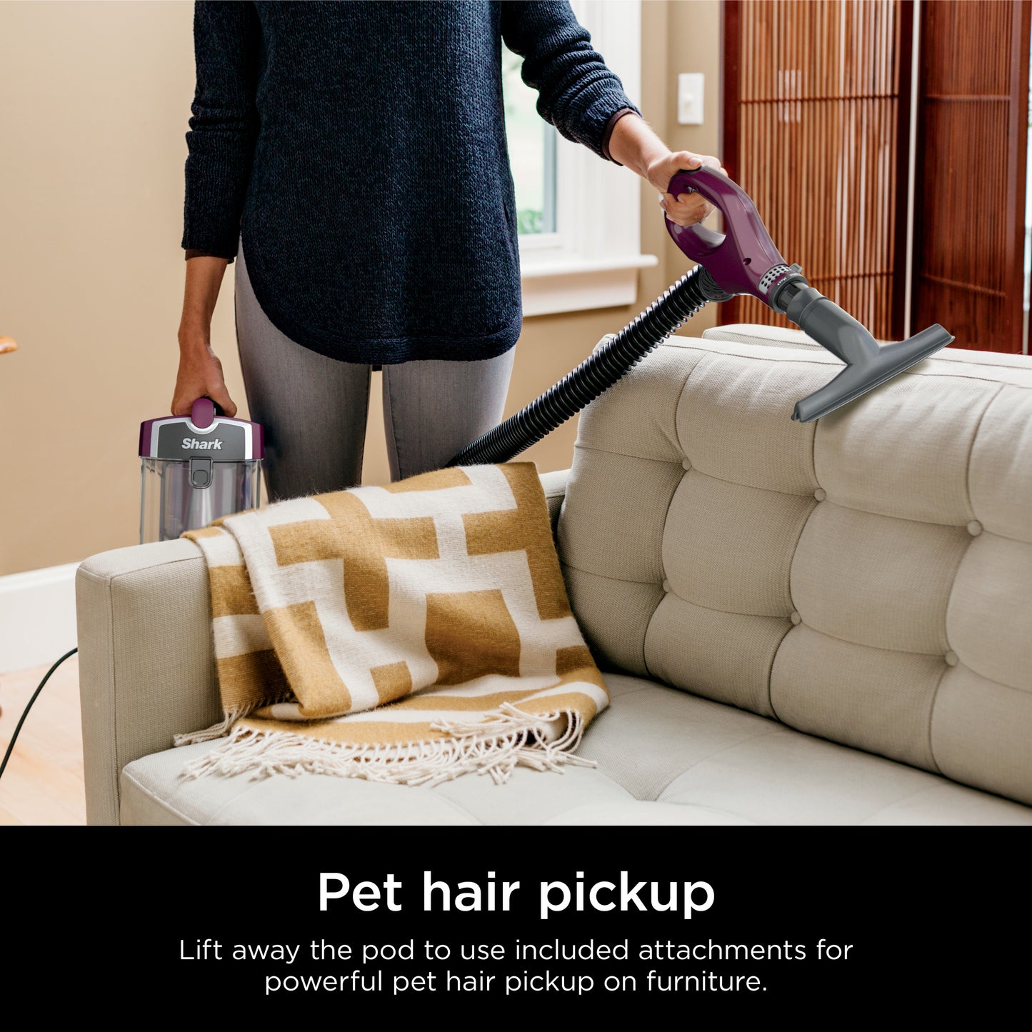 image 3 of Shark Navigator® Lift-Away® Upright Vacuum with Self-Cleaning Brushroll, Multisurface, CU530