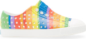 NATIVE SHOES Jefferson Water Friendly Perforated Slip-On, Alternate, color, RAINBOW MULTI STRIPE/ WHITE