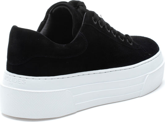 J/SLIDES NYC JSlides Amanda Platform Sneaker, Alternate, color, BLACK SUEDE
