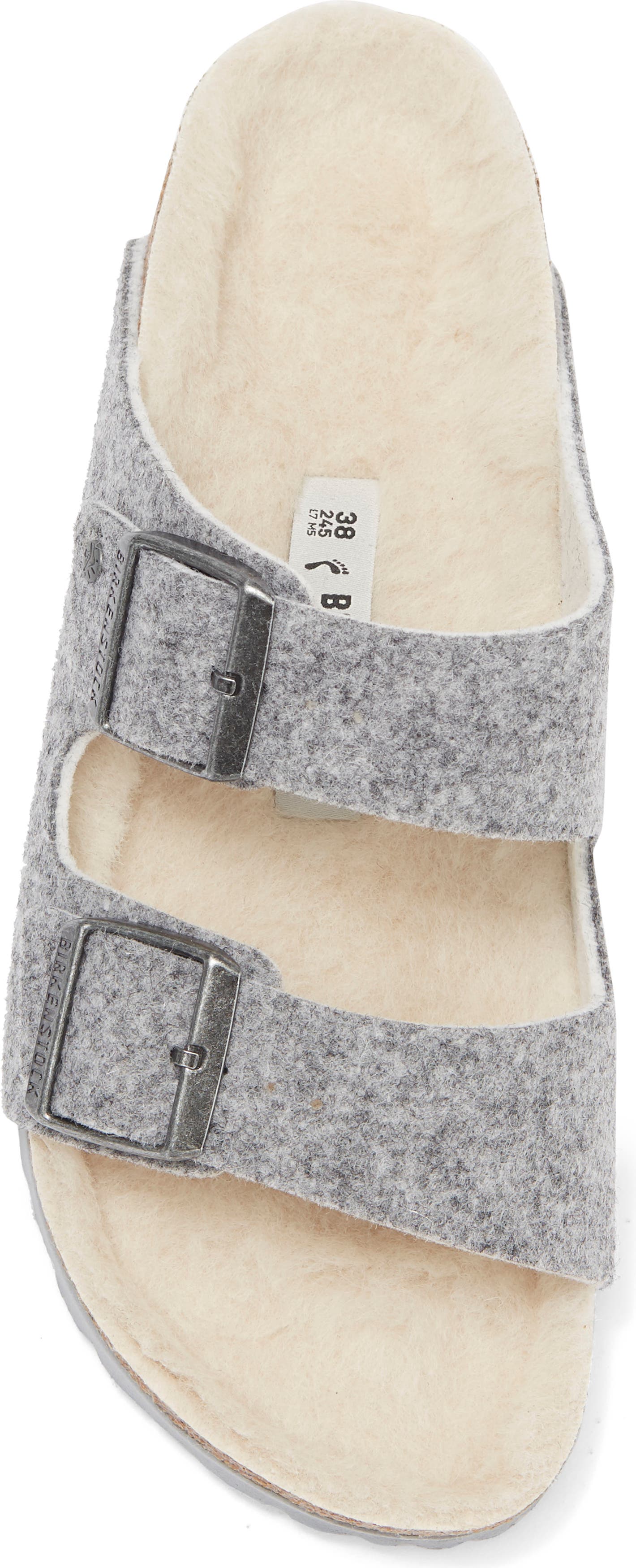 BIRKENSTOCK Arizona Wool Sandal, Main, color, GRAY