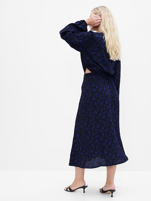 Image number 5 showing, LENZING™ ECOVERO™ Cutout Midi Dress