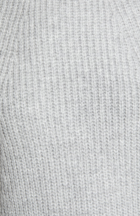 BP. Rib Crop Crewneck Sweater, Alternate, color, GREY HEATHER