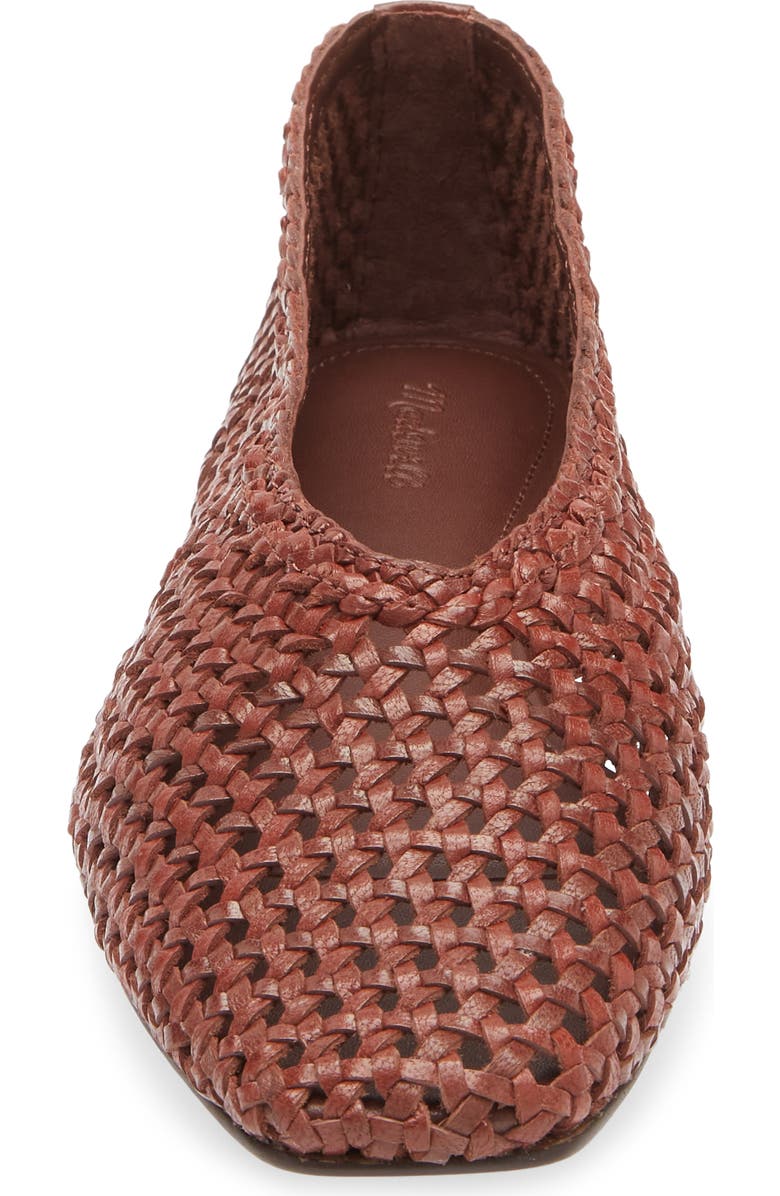 Madewell The Mylie Ballet Flat in Handwoven Leather (Women)