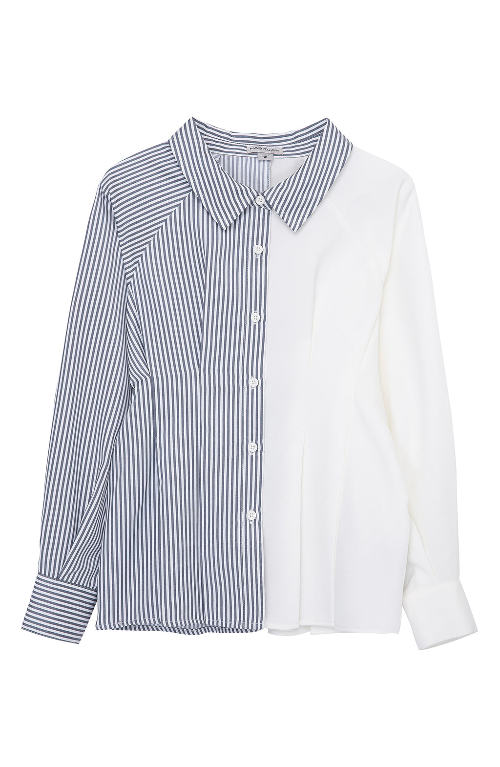 Habitual Kids' Coloblock Stripe Shirt, Main, color, Blue/ White Multi