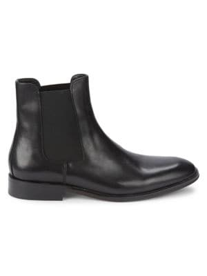 Karl Lagerfeld Paris
                                                                         Log Sole Leather Combat Boots