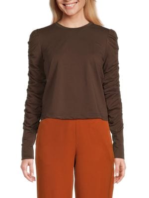 Walter Baker
                                                                         Ruched Long-Sleeve T-Shirt