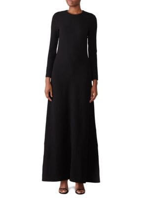 Co Solid A Line Maxi Dress