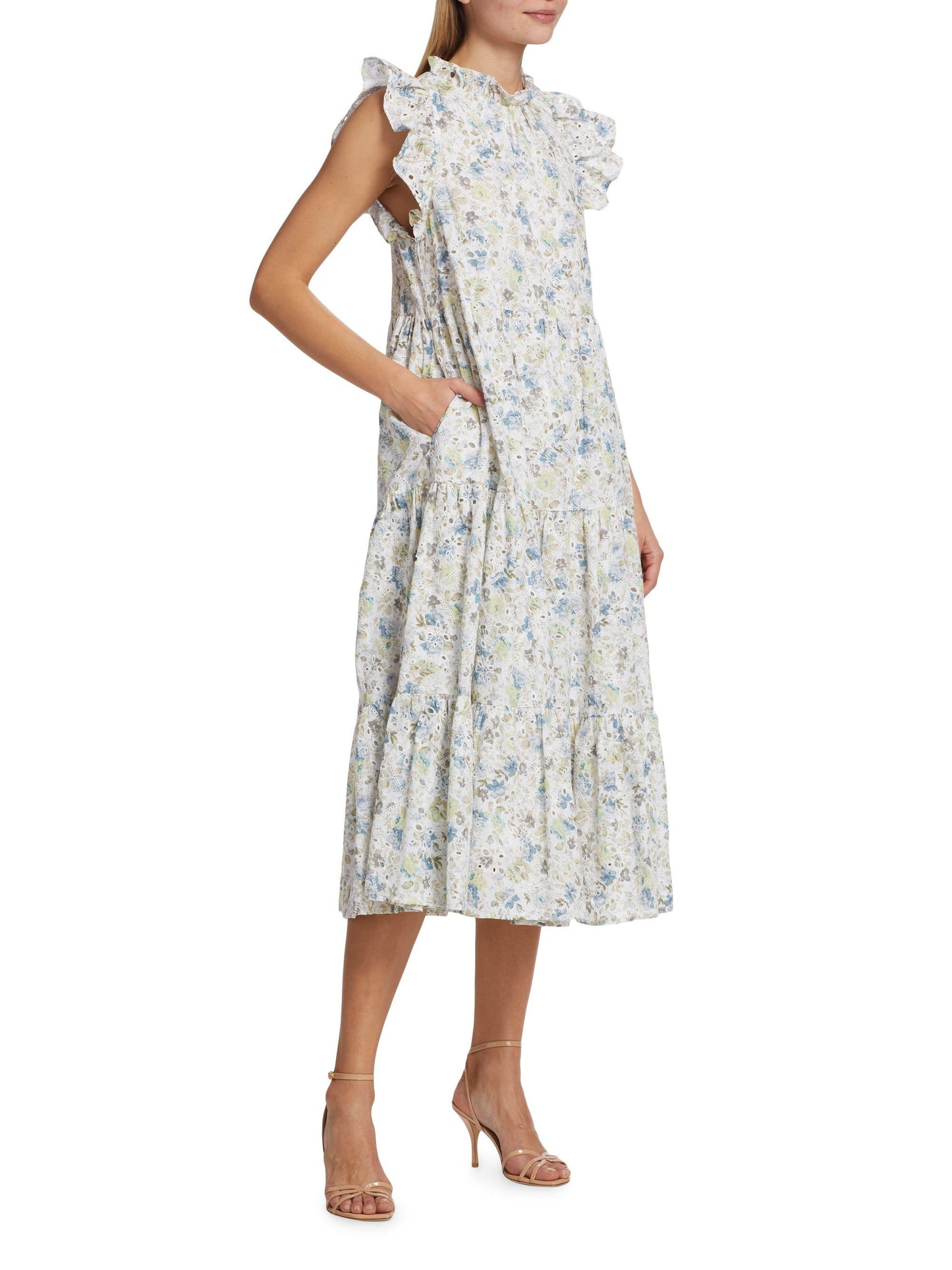En Saison Eliza Floral Tiered Midi Dress