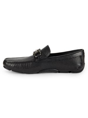 FERRAGAMO
 Leather Driving Bit Loafers