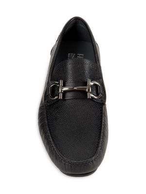 FERRAGAMO
 Leather Driving Bit Loafers