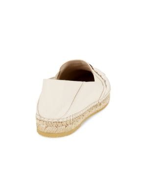 FERRAGAMO
 Embellished Leather Platform Espadrilles