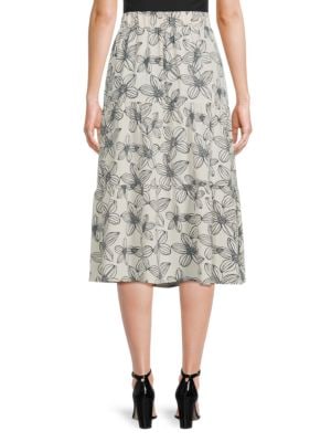 Renee C.
 Floral Midi A Line Skirt