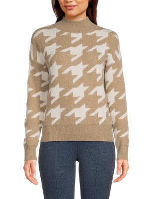 Joseph A
                                                                         Houndstooth Graphic Sweater