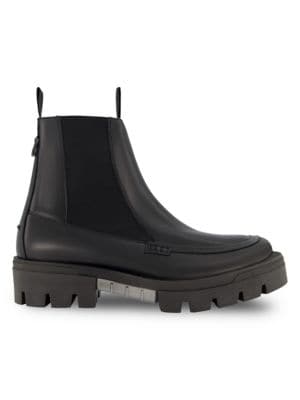 Karl Lagerfeld Paris
                                                                         Log Sole Leather Combat Boots