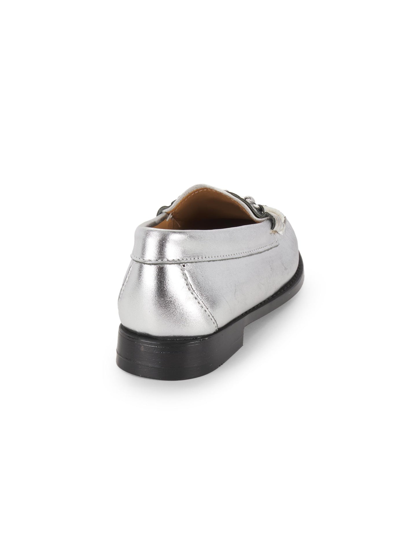 GH Bass Lianna Metallic Leather Bit Loafers