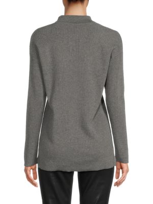 Saks Fifth Avenue
                                                                         Collared Ribbed Cardigan