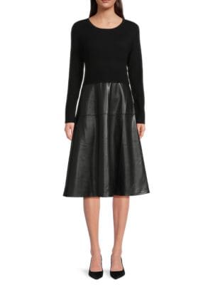 Tahari
                                                                         Print Midi Shirtdress