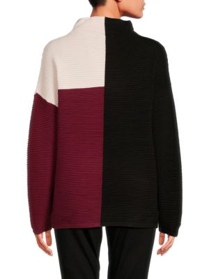 T Tahari
                                                                         Colorblock Drop Shoulder Sweater