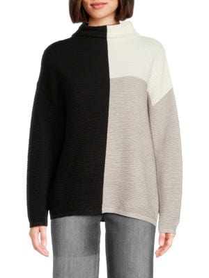 T Tahari
                                                                         Colorblock Drop Shoulder Sweater