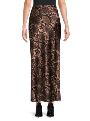 4th & Reckless
                                                                         Novah Snake Print Maxi Skirt