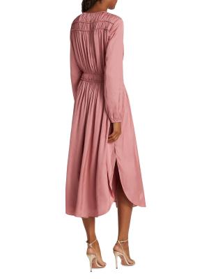 Elie Tahari Whisper Shirred Dress