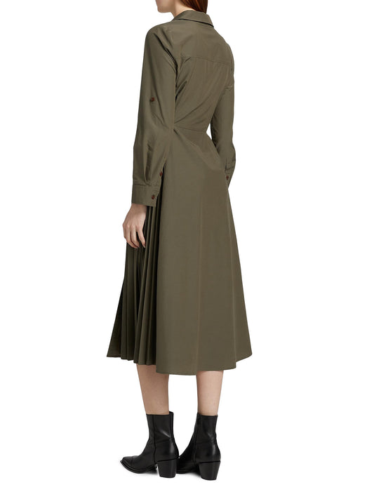 Tanya Taylor Shivon Cotton Poplin Midi-Dress