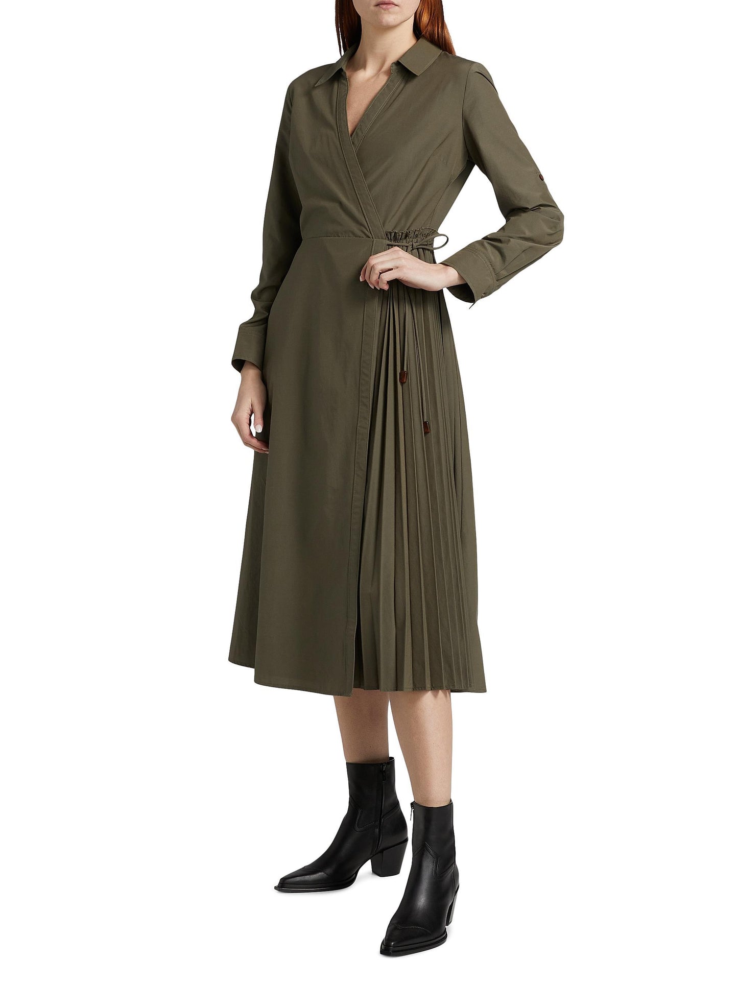 Tanya Taylor Shivon Cotton Poplin Midi-Dress