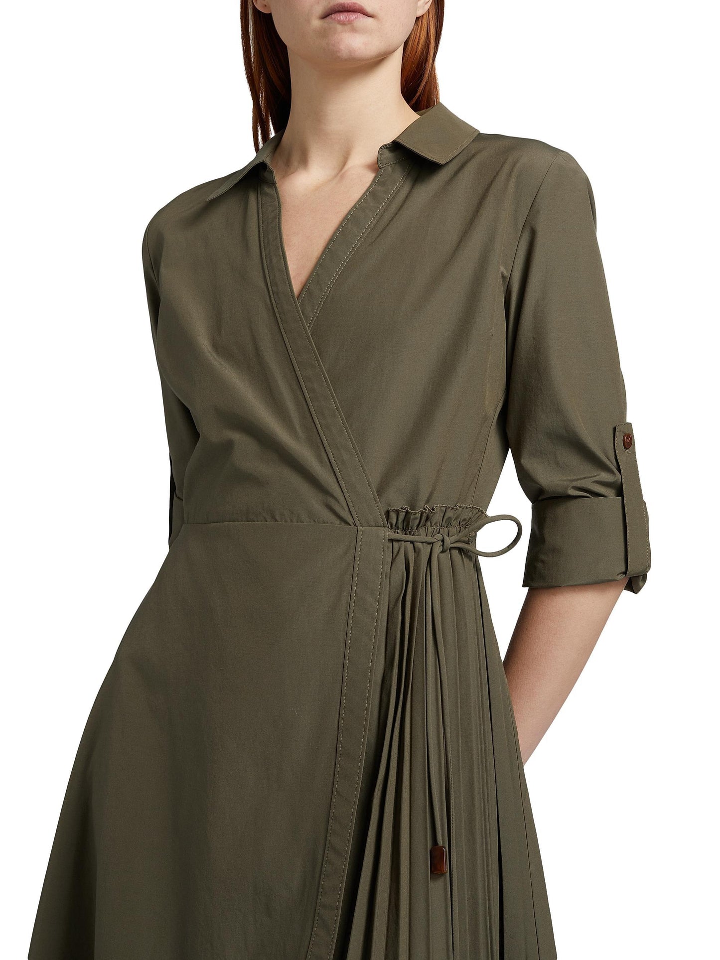 Tanya Taylor Shivon Cotton Poplin Midi-Dress