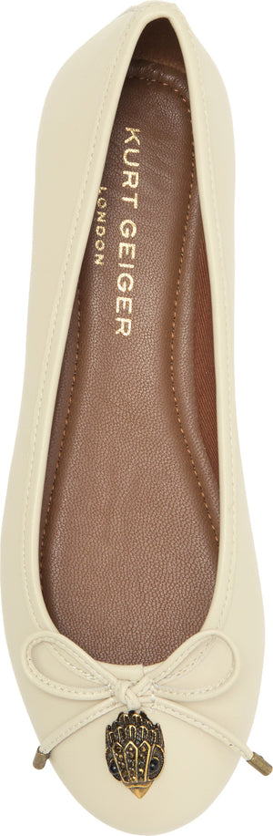 Kurt Geiger London Eagle Ballerina Flat, Alternate, color, Bone