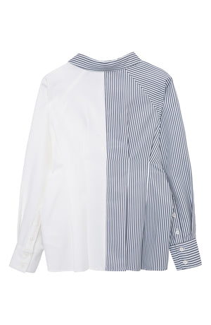 Habitual Kids' Coloblock Stripe Shirt, Alternate, color, Blue/ White Multi