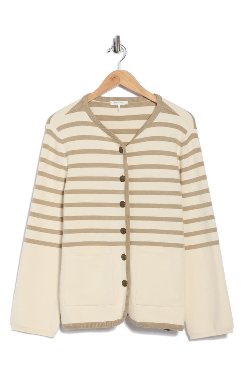 rag & bone Dee Stripe Long Cardigan