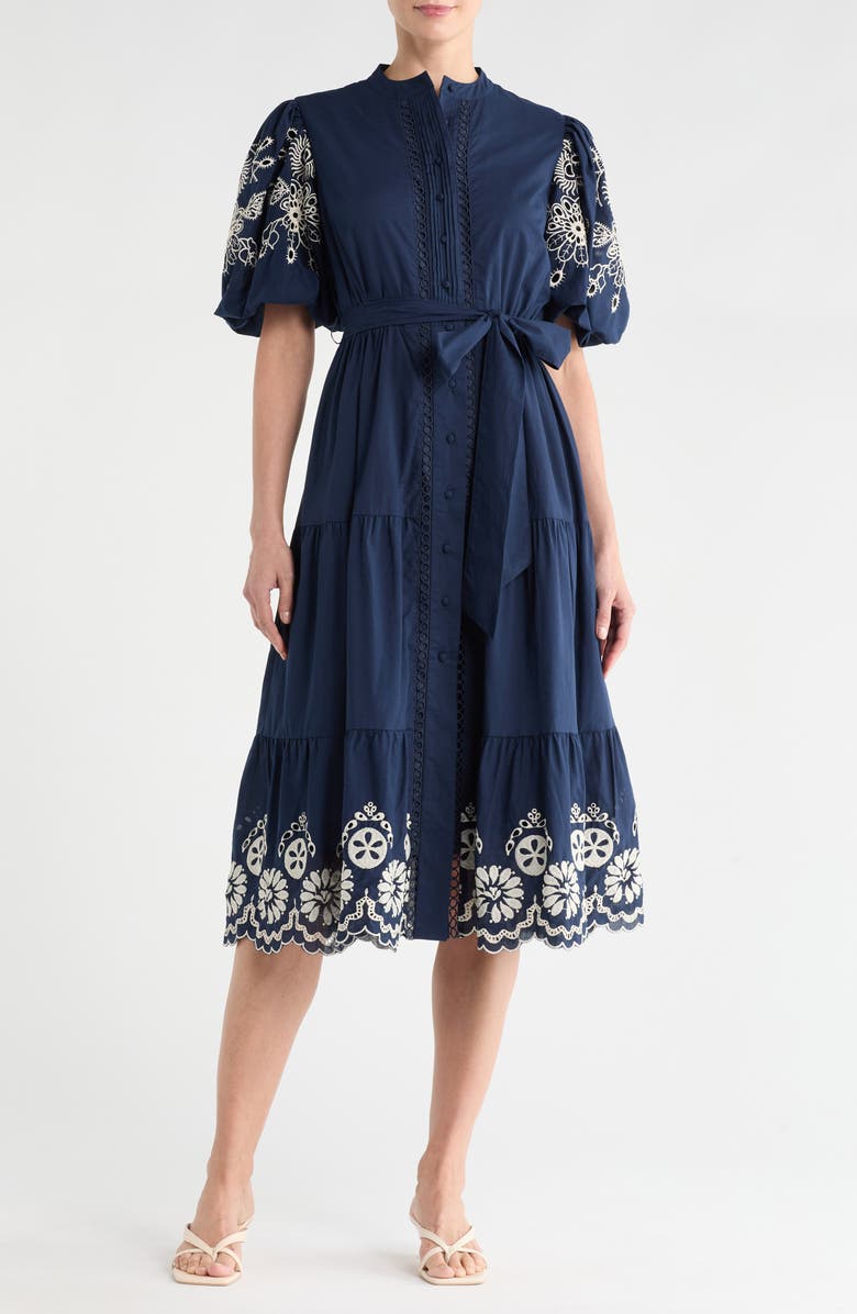 Love By Design Long Beach Embroidered Shirtdress