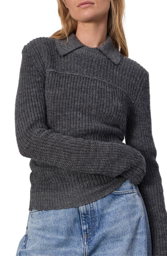 rag & bone Madix Wool & Alpaca Blend Sweater Polo