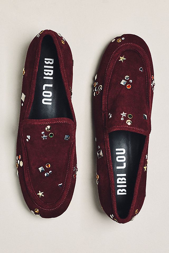 Anthropologie Bibi Lou Icon Studded Loafers