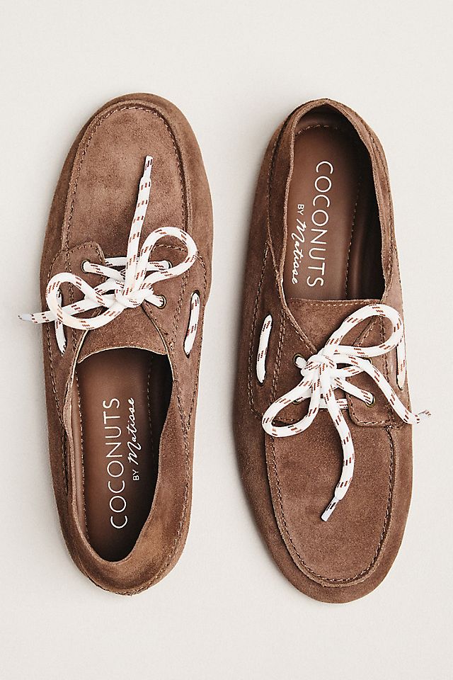 Anthropologie Coconuts by Matisse Petra Lace-Up Boat Shoes