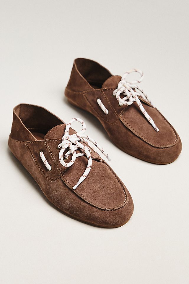 Anthropologie Coconuts by Matisse Petra Lace-Up Boat Shoes