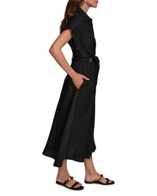 Donna Karan Belted Midi Dress