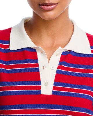 AQUA Striped Rugby Top - Exclusive