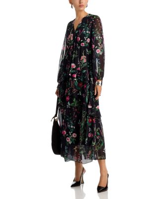 KOKO + MASON Tiered Floral Print Dress