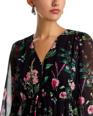 KOKO + MASON Tiered Floral Print Dress