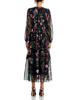 KOKO + MASON Tiered Floral Print Dress