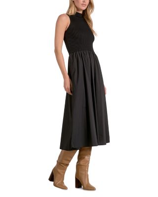 Elan Mixed Media Midi Dress