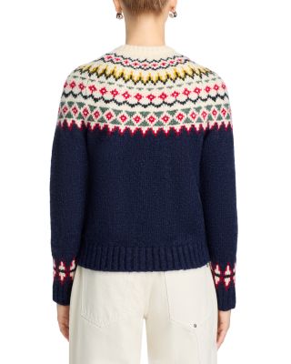 AQUA Fair Isle Cardigan - Exclusive