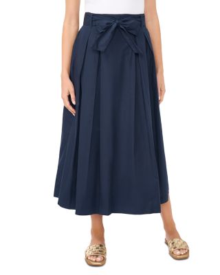 1.STATE Box Pleated Midi Skirt