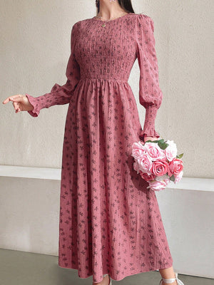 SHEIN Mulvari Women's Small Floral Print A-Line Dress