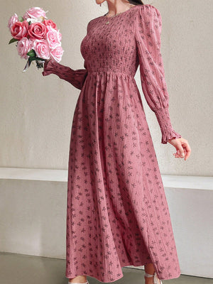 SHEIN Mulvari Women's Small Floral Print A-Line Dress